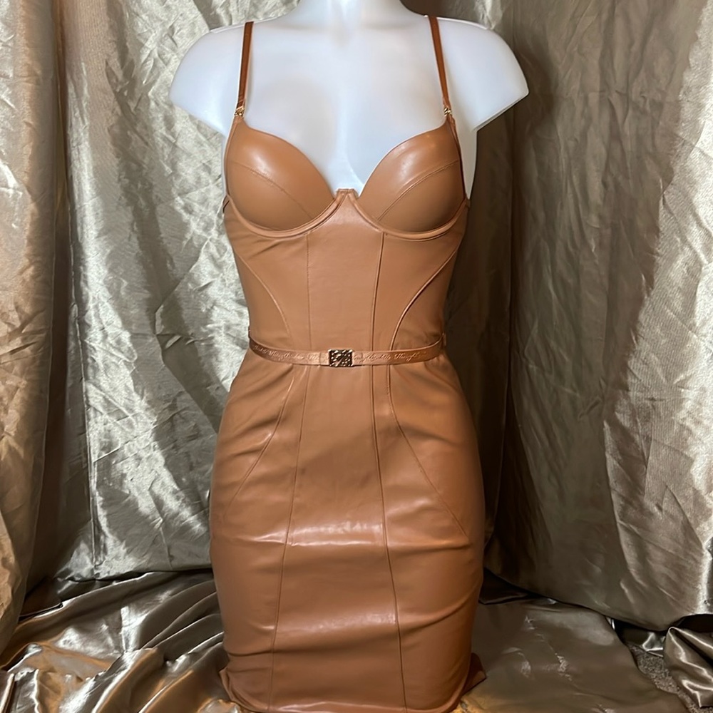 Honey Birdette Emily Toffee Dress - Picture 1 of 6